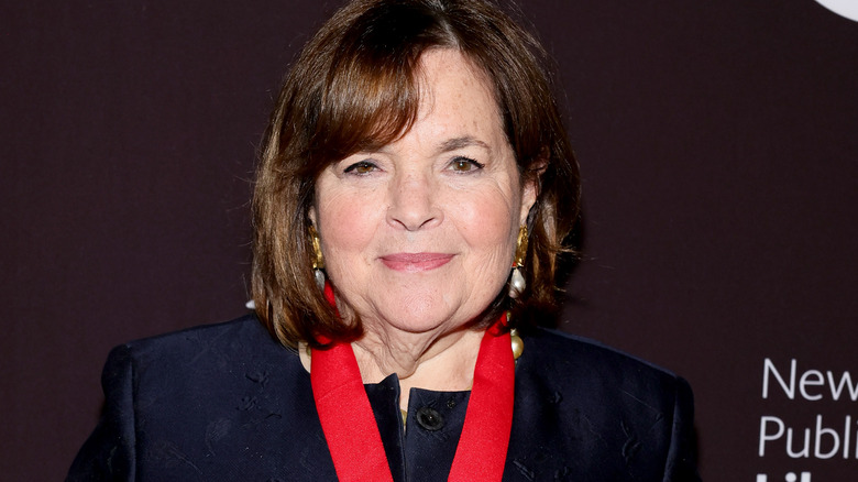 Ina Garten wearing a medal