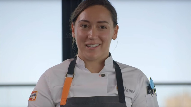 Savannah Miller in Top Chef outfit