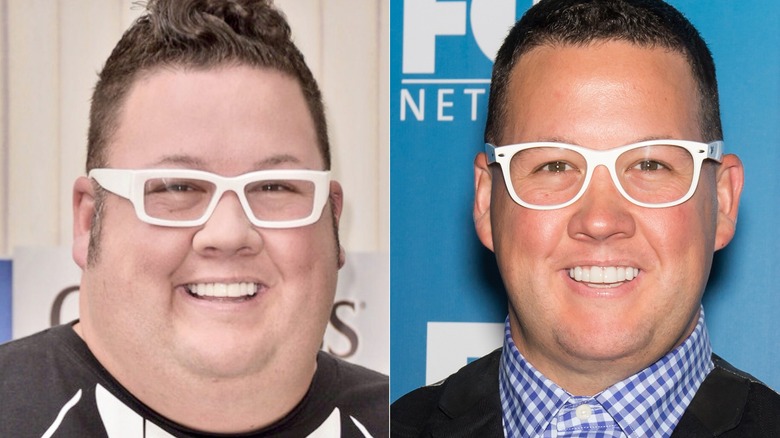 Chef Graham Elliot smiles wearing white glasses