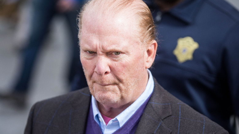 Mario Batali looking awkward