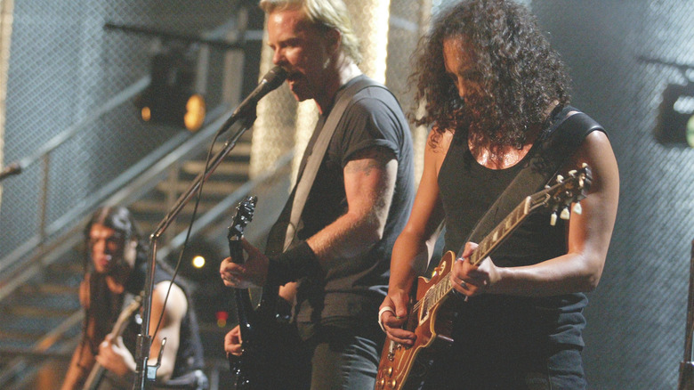 Metallica performing