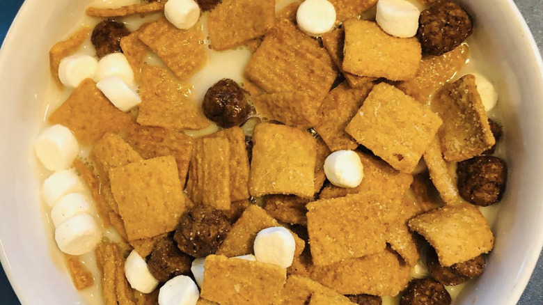 Bowl of Honey Maid S'mores Cereal