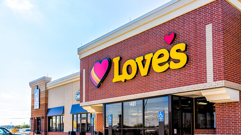 Love's exterior on sunny day