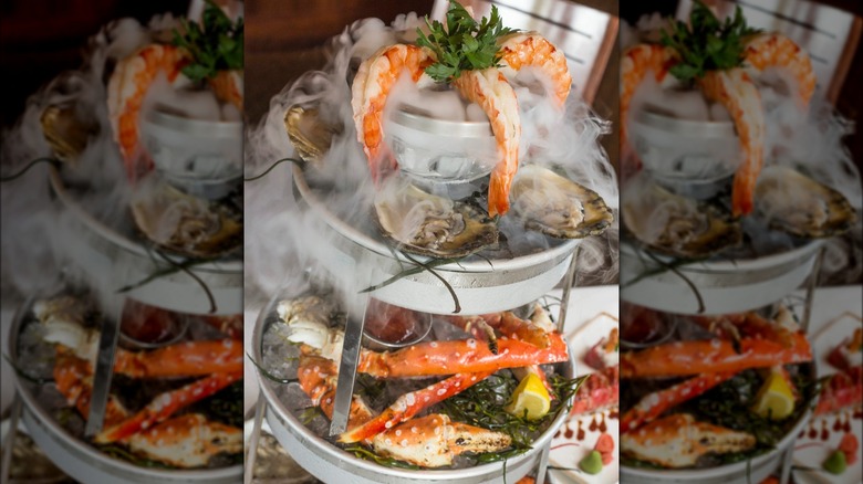 Ocean Prime Smoking Shellfish Tower