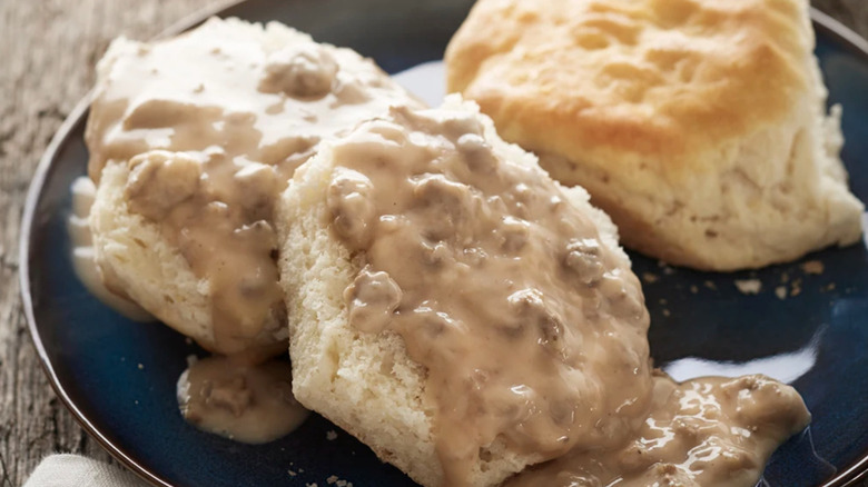 Bob Evans biscuits and gravy