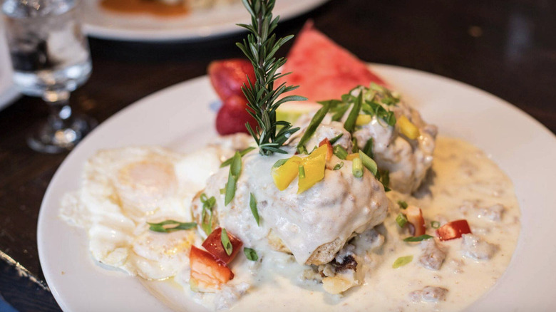 Hash House biscuits and gravy