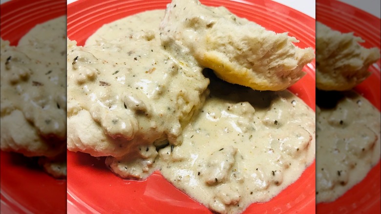 Flying Biscuit biscuits and gravy