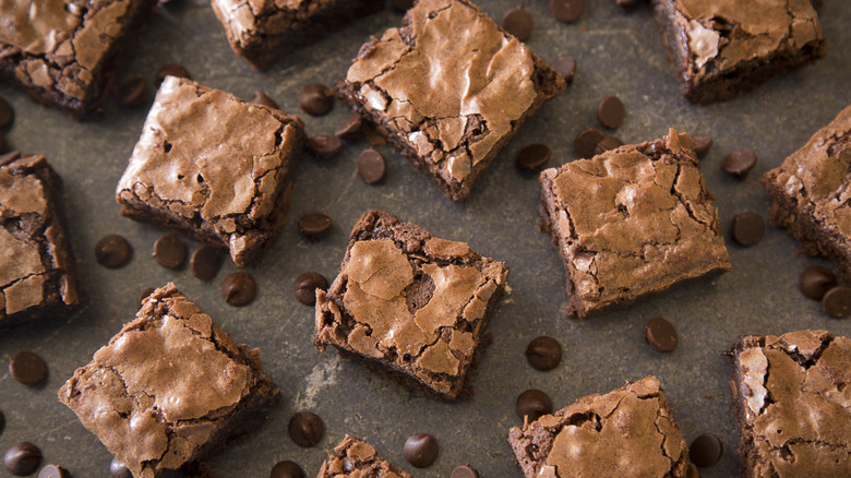 Brownies on a countertop