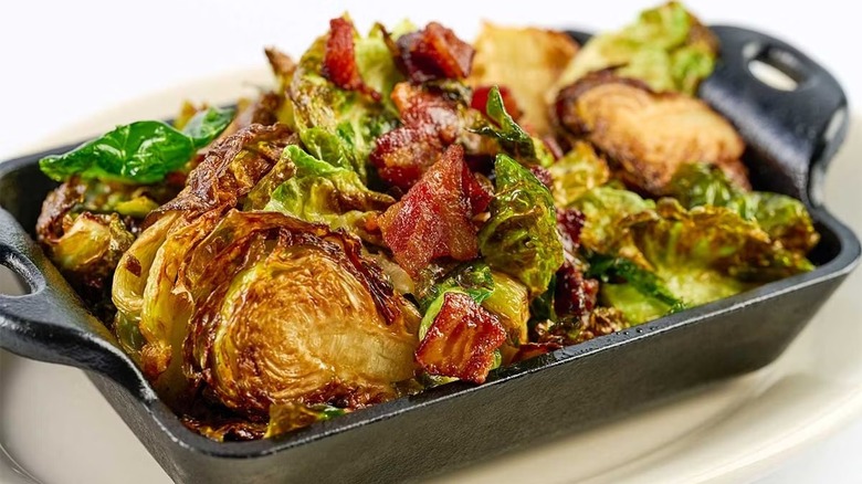 roasted Brussels sprouts and bacon