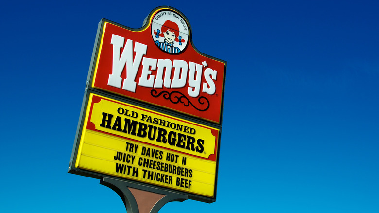 Old-fashioned Wendy's sign
