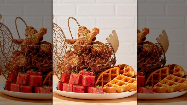 Yardbird fried chicken watermelon waffles