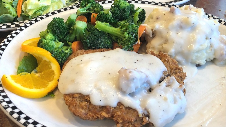 Chicken Fried Steak on plate