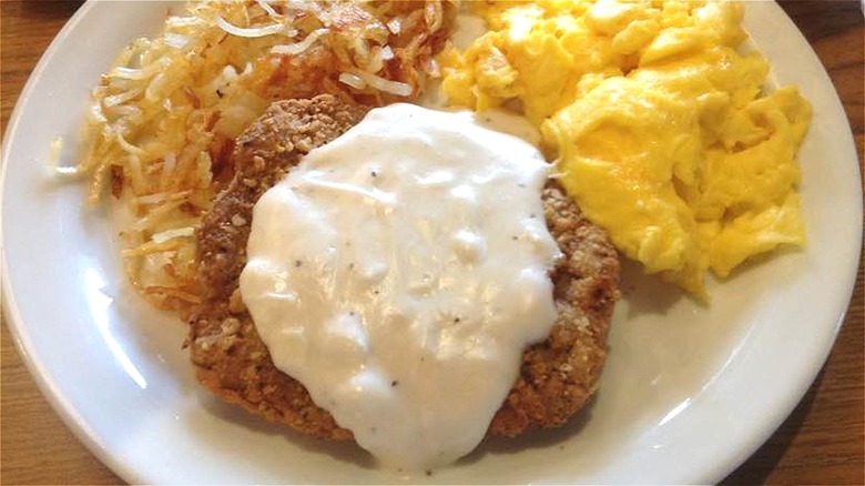 Chicken Fried Steak breakfast plate