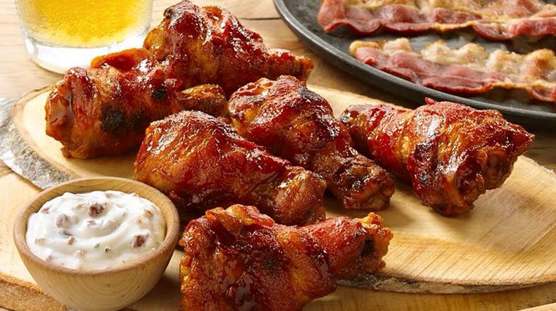 Hooters Bacon Wrapped Wings