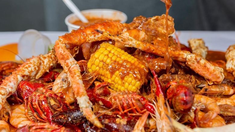 crab legs at The Boiling Crab