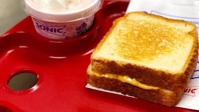 grilled cheese sandwich at Sonic Drive-In