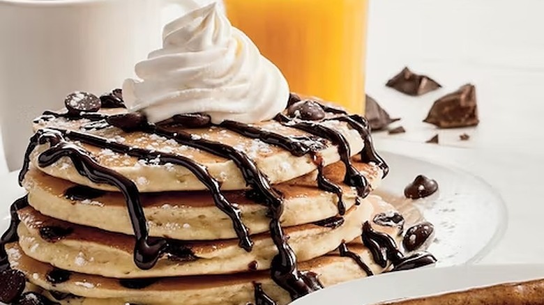 Bob Evans double chocolate hotcakes