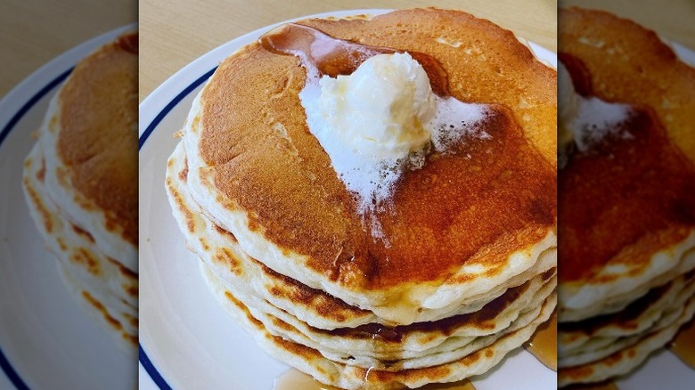 Stack of buttermilk pancakes