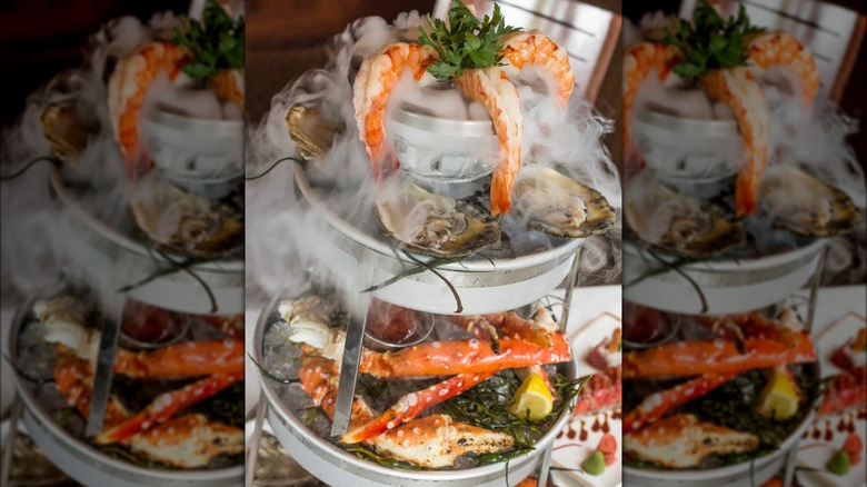 Ocean Prime Smoking Shellfish Tower