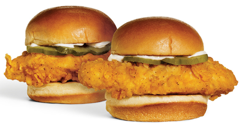 A&W's chicken sliders 