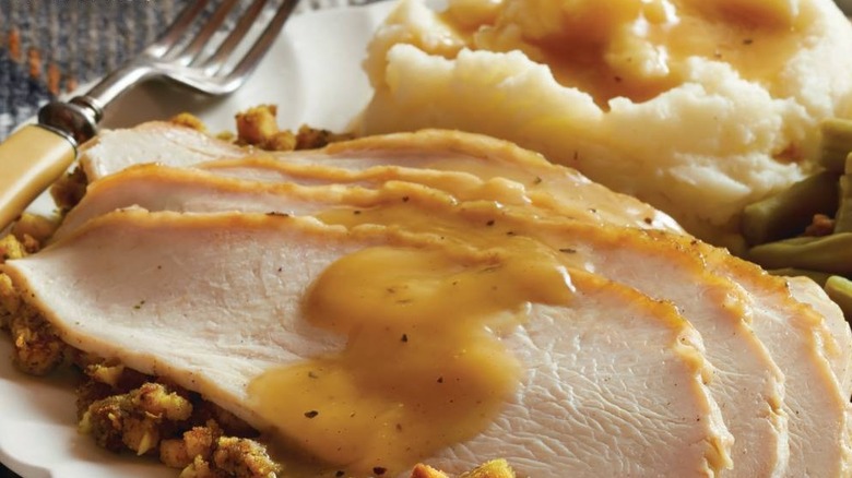 Bob Evans slow-roasted turkey and dressing