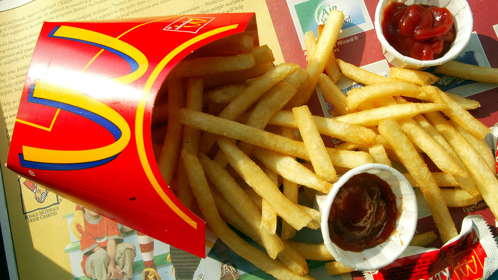 McDonald's french fries with ketchup