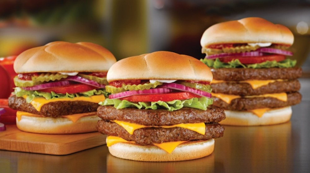 Fresh Wendy's cheeseburgers