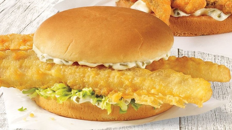 Captain D's giant fish sandwich 