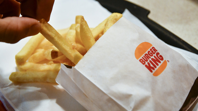 Bag of Burger King fries 