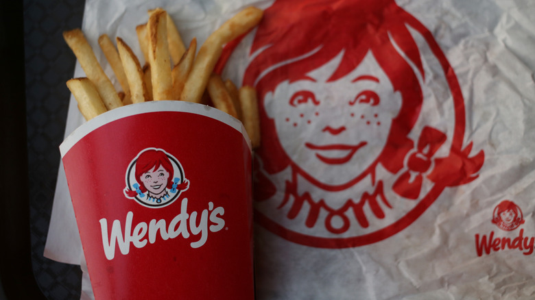 Bucket of Wendy's fries