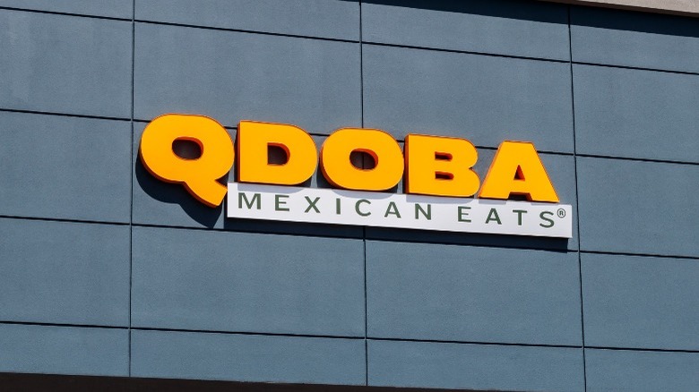 Qdoba restaurant exterior sign