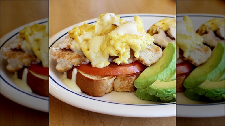 Scrambled egg sandwich at IHOP