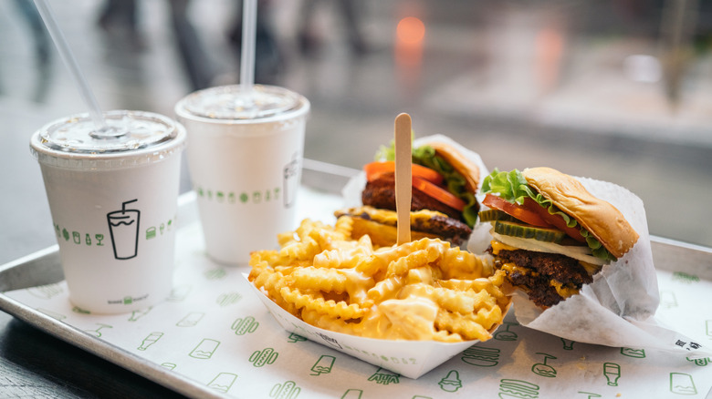 Shake Shack burger and fries