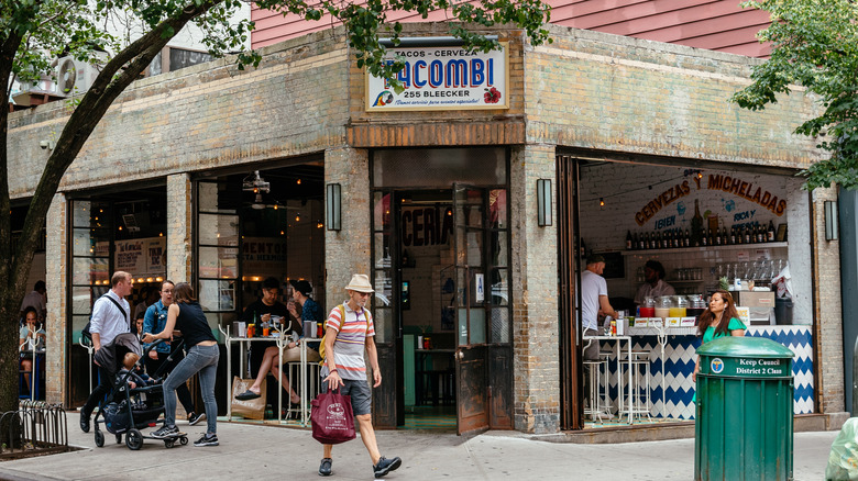 Exterior of a Tacombi restaurant