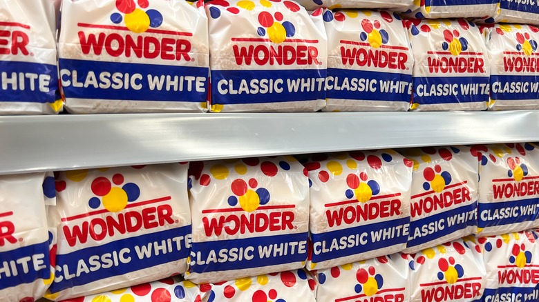 bags of wonder bread on shelf