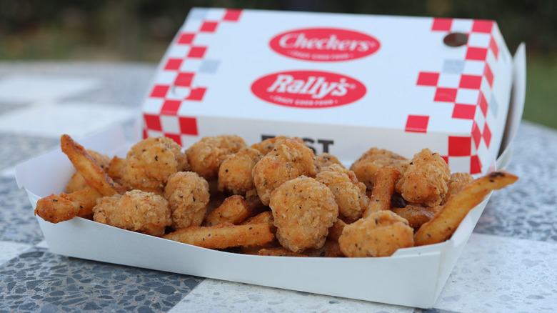 Checkers chicken bites and fries