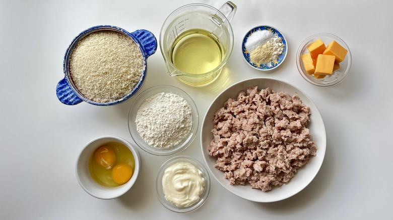 chicken cheese and other ingredients