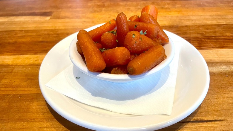 carrots on white plate