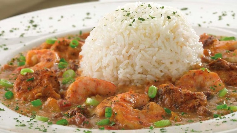 Cheesecake Factory shrimp, chicken gumbo