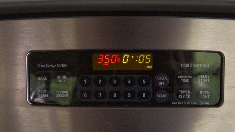 oven preheated to 350 F