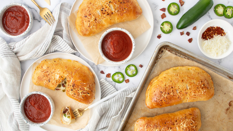 calzones with pizza sauce