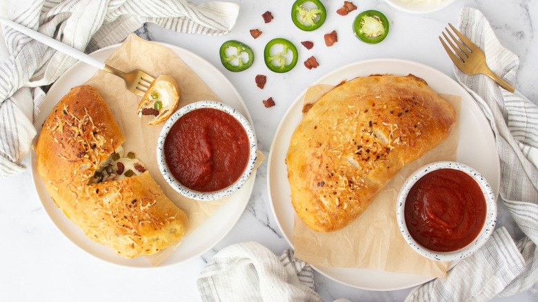 calzones with pizza sauce