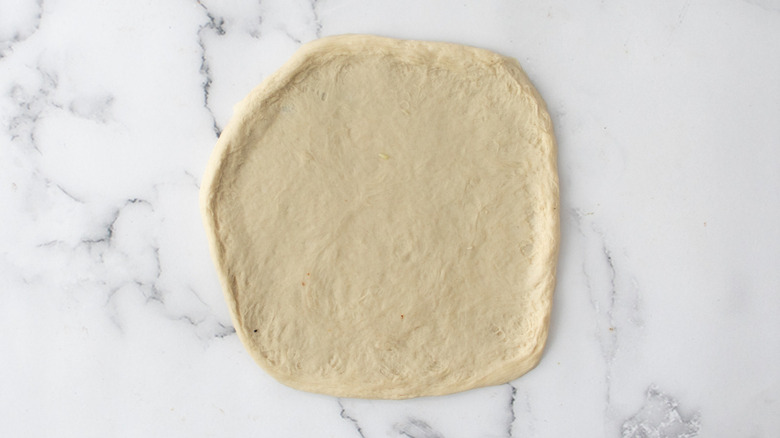 raw pizza dough