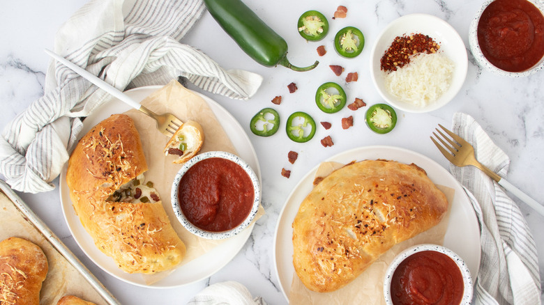 calzones with jalapeños