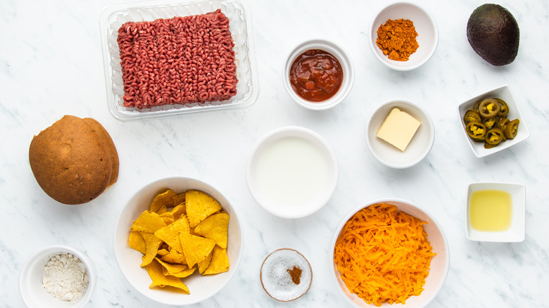 cheesy nacho burgers ingredients