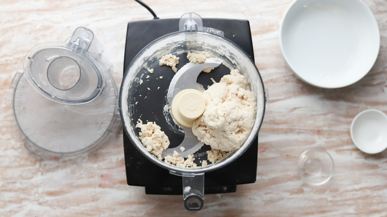 empanada dough in a food processor