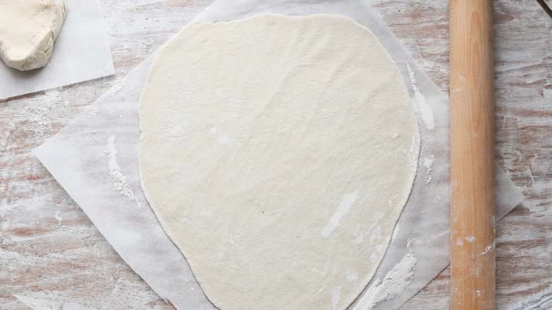 empanada dough rolled thin