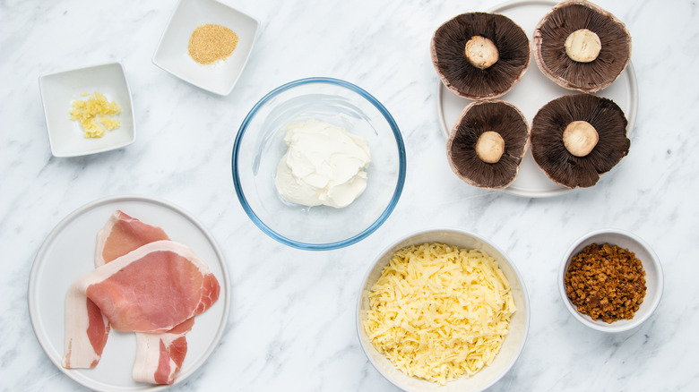 cheesy stuffed mushroom ingredients