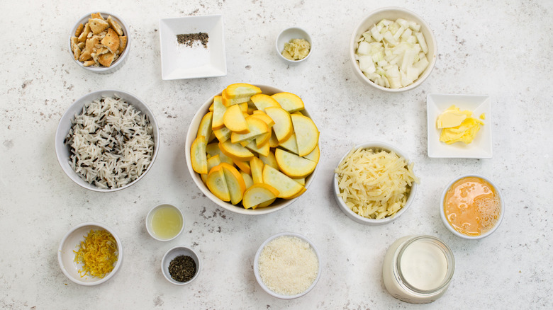 cheesy summer squash casserole ingredients