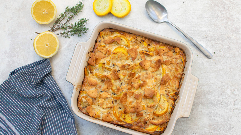 cheesy summer squash casserole